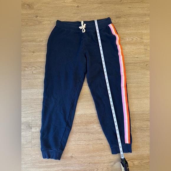 J. Crew Dark Blue Jogger Set with Pink and Orange Accents - Picture 16 of 16
